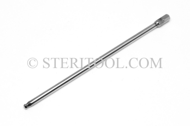 #11478_SP6 - 5/32" BALL Hex x 6"(150mm) OAL Stainless Steel Bit. hex, bit, driver, screwdriver, stainless steel, allen