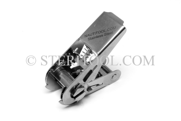#10405 - 1" Stainless Steel Ratchet Buckle. ratchet tie-down, strapping, rigging, stainless steel