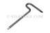 #11936SP12BALL - 5.0mm Stainless Steel 'T' Ball Hex Key, 12"(300mm) Shaft. - 11936SP12BALL